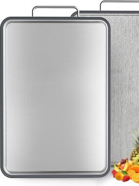 NEW 304 Stainless Steel Cutting Board (17x11")